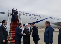 President Rouhani arrives in Russian city of Sochi
