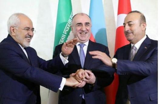 Iran, Turkey, Azerbaijan FMs meet in Baku