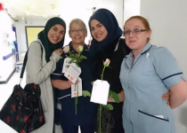 Muslims gift Roses to Queen Elizabeth Hospital on Christmas Eve