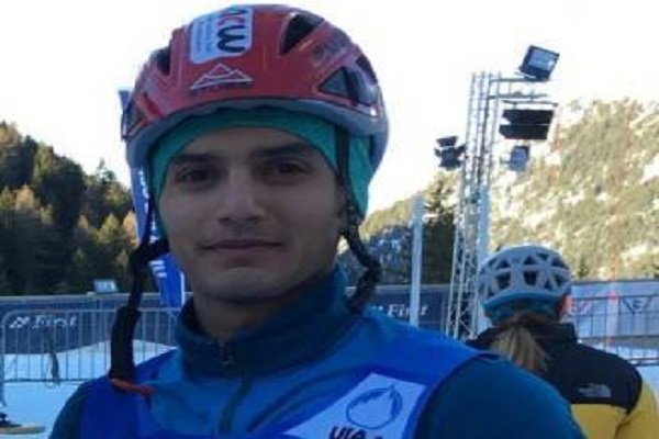 Iranian ice climber stands 4th at world C