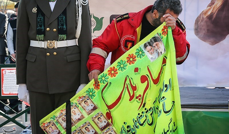 Photos: People commemorate Iranian firemen killed in Plasco building collapse