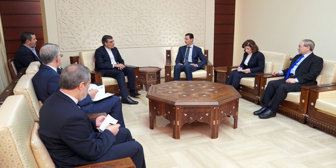 President al-Assad says Syria set on combating terrorism, aided by friends