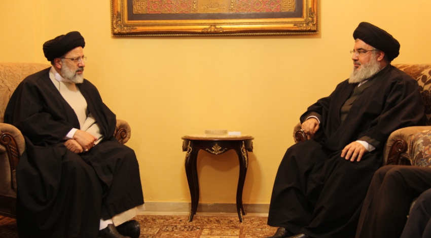 Sayyed Nasrallah receives Irans Raeisi