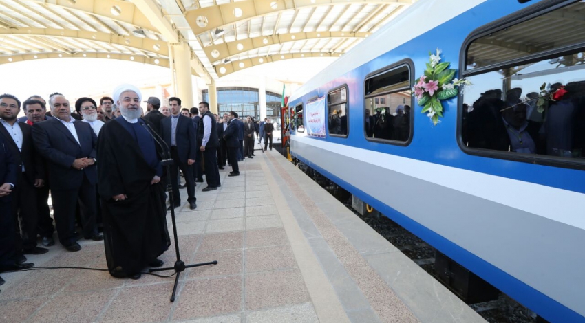 In President Rouhanis presence; Kermanshah connected to national railway network