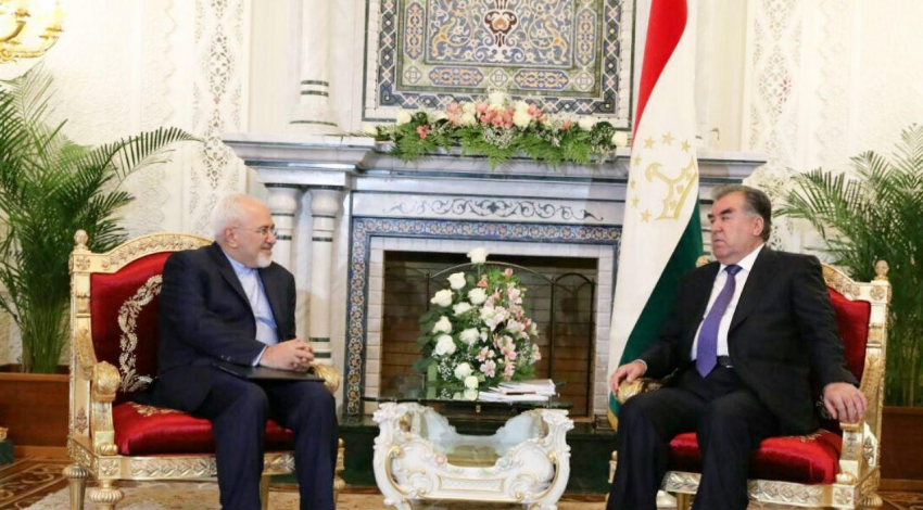 Zarif meets Tajik president