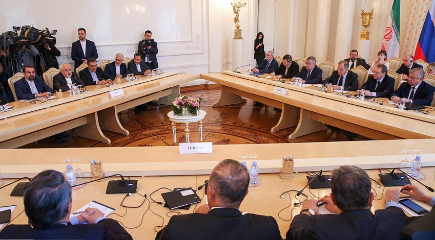 Iranian, Russian, Turkish top diplomats discuss Syria peace process