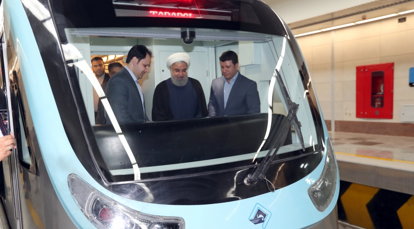 Mashhad metro line 1-2 link project officially start operation