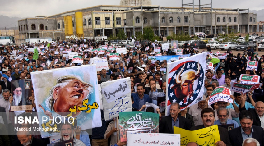 Iranians hold nationwide rallies to condemn US breach of contract