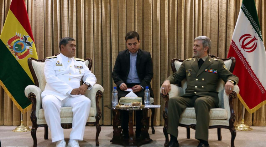 Iran ready for military cooperation with Bolivia