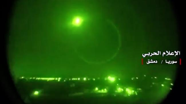 Syrian air defenses intercept missiles near Homs