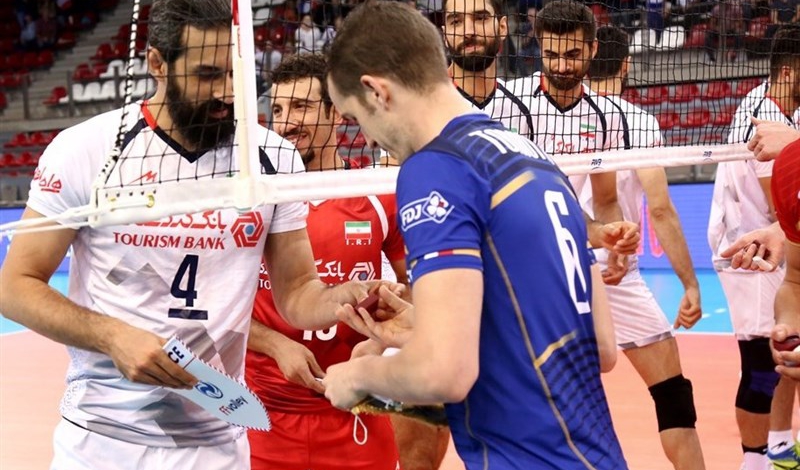 Iran beaten by France in Volleyball Nations League