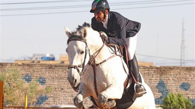 Iranian horse jockey Ravanbakhsh receives three medals at Austria tourney