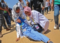 Thousands take part in funeral held for female paramedic killed by Israelis