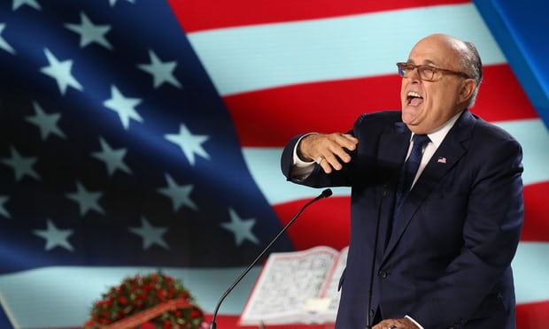 Rudy Giuliani calls for Iran regime change at rally linked to extreme group