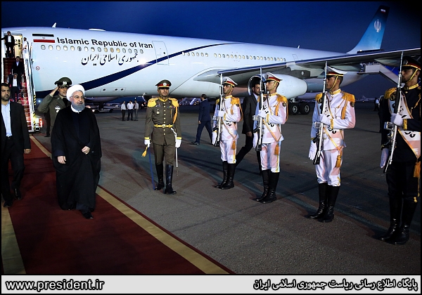 President leaves Vienna for Tehran