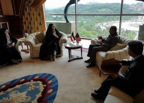 Iran VP for women affairs hands Pres. Rouhanis letter to Malaysian PM