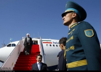 Photos: Iranian president arrives in Kazakhstan  <img src="https://cdn.theiranproject.com/images/picture_icon.png" width="16" height="16" border="0" align="top">