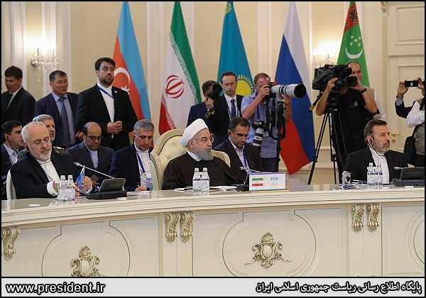President Rouhani: A great step taken by signing Caspian Sea Legal Regime Convention; yet still key issues remaining