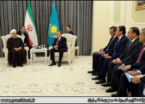 Photos: President Rouhani meets Kazakh counterpart in Aktau  <img src="https://cdn.theiranproject.com/images/picture_icon.png" width="16" height="16" border="0" align="top">