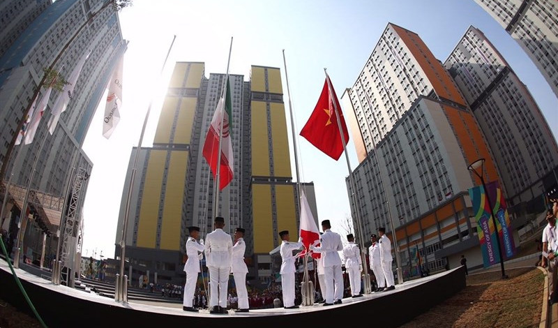 2018 Asian Games: Iran flag hoisted in Jakarta