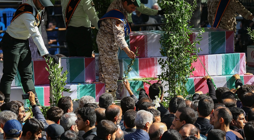 Mass funeral held in Tehran for unidentified martyrs