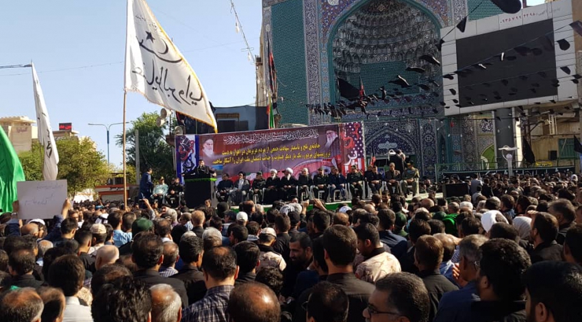 Funeral procession for martyrs of Ahvaz kicks off