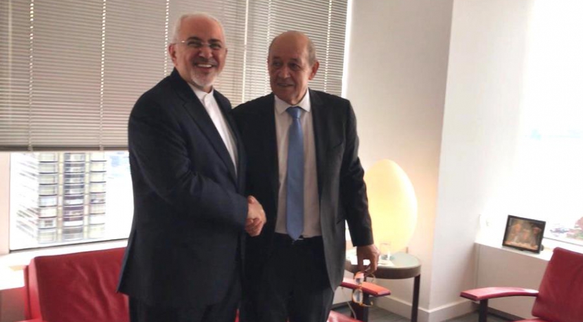 Iran, France FMs meet in NY
