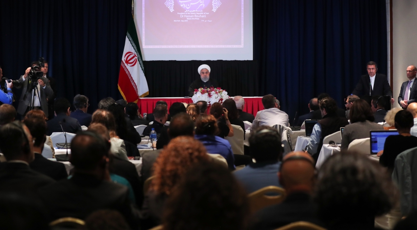 President in a press conference in New York: US isolated in its actions against Iran