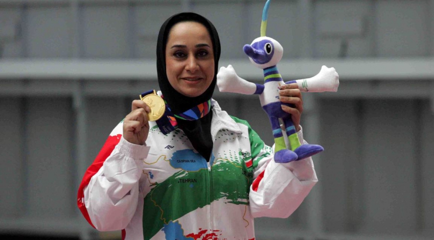 Iranian female shooter wins gold at Asian Para Games