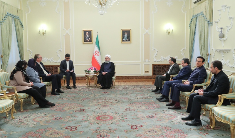 President in a meeting with new Amb. of the Netherlands to Tehran: I hope ICJs interim ruling prevents US illegal acts