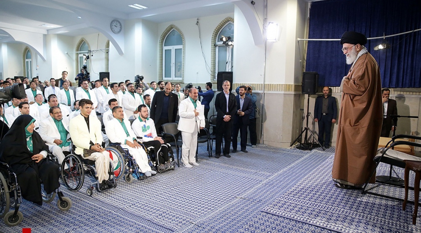 Leader receives Iranian medalists of 2018 Asian Para Games