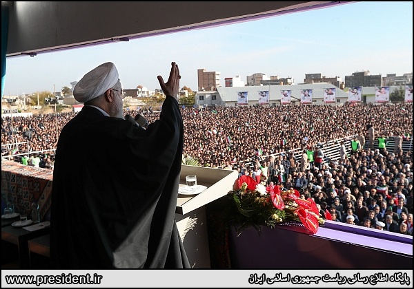 Rouhani: Iran nation to give crushing response to US on Islamic Revolution anniv.