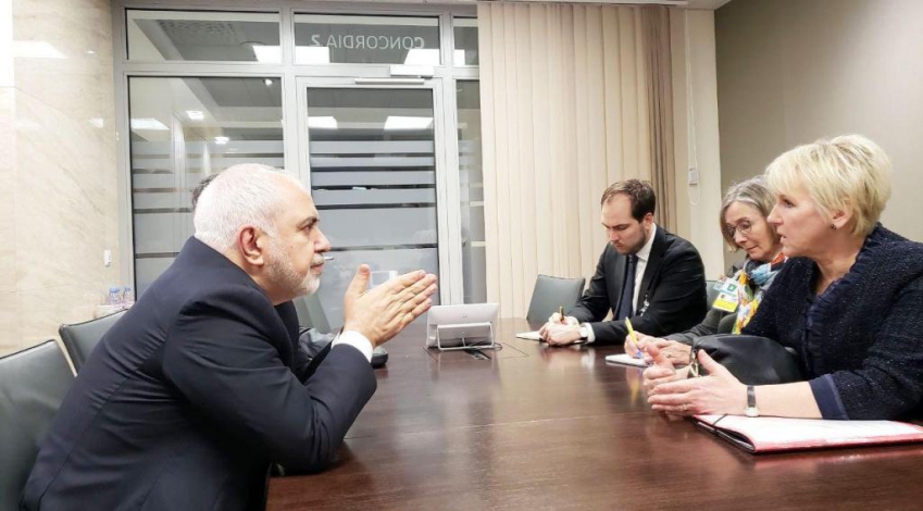 FM Zarif confers with Swedish counterpart in Geneva