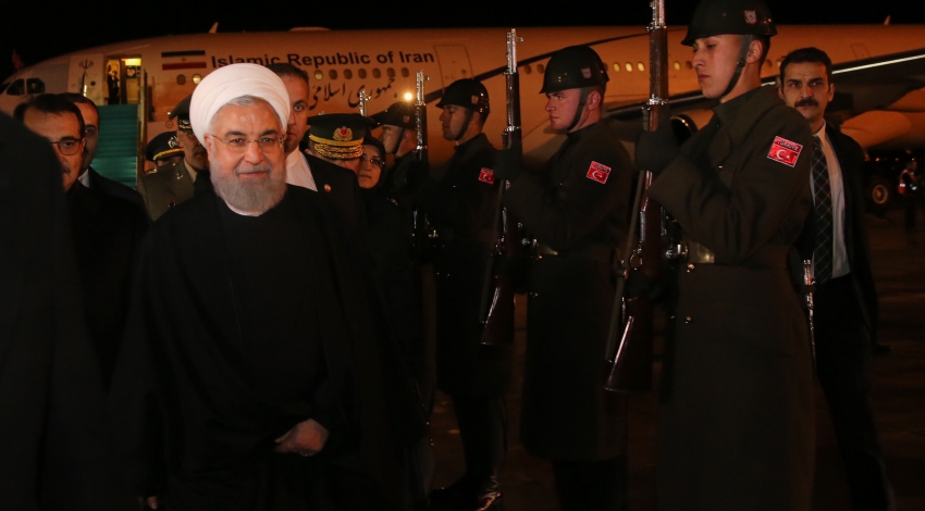 Rouhani lands in Ankara for two-day visit