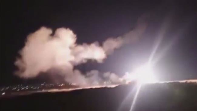 Syrian air defense systems shoot down Israeli missiles near Damascus
