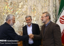 Photos: PIJ Sec. Gen. meets with Iranian Parl. Speaker  <img src="https://cdn.theiranproject.com/images/picture_icon.png" width="16" height="16" border="0" align="top">