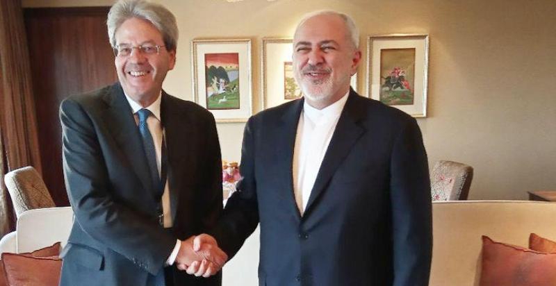 Irans FM meets, confers with former PM of Italy