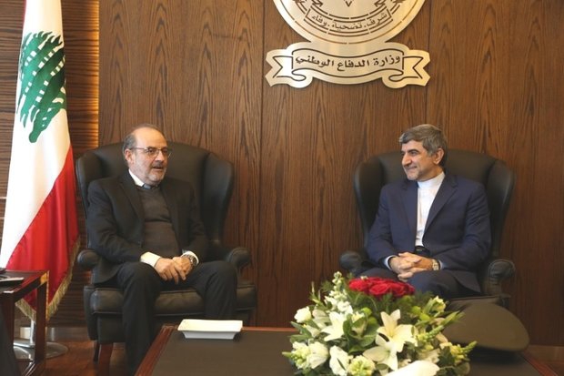 Iran envoy, Lebanon defense minister discuss regional coop.