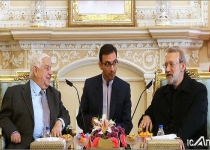 Parl. speaker Larijani holds talks with Syrian foreign minister