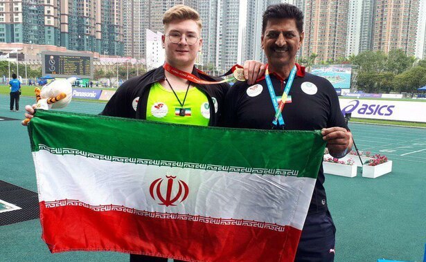Iran gains gold in shot put at Asian Youth Athletics Cships