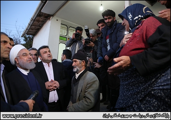 President arrives in Mazandaran to oversee relief operation