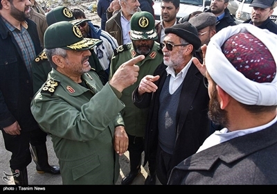 IRGC chief commander visits flood-hit areas in Golestan prov. for 2nd time