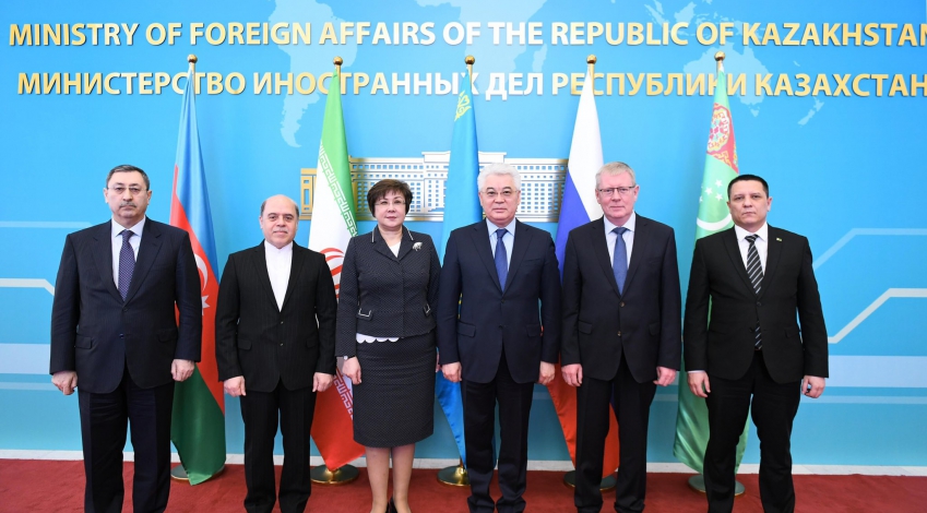 Central Asian foreign ministers meet to continue Caspian Sea discussions