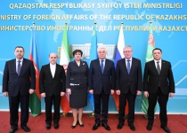 Central Asian foreign ministers meet to continue Caspian Sea discussions