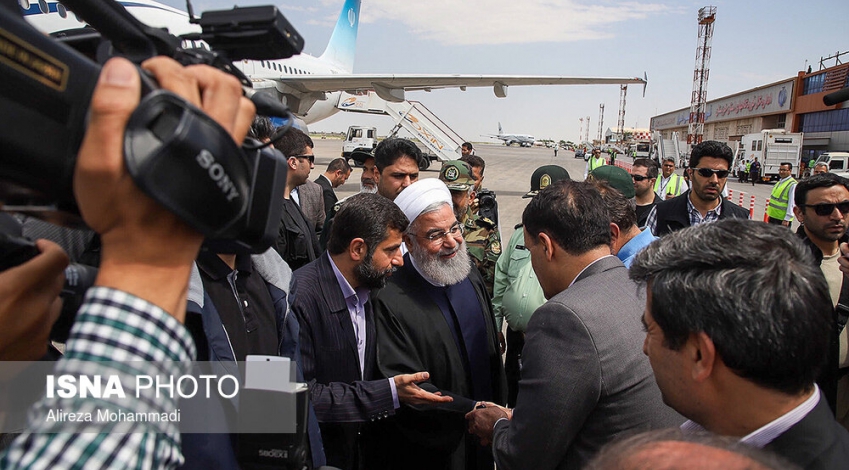 President arrives in Ahvaz