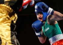 Did female Iranian boxer fight for championship or asylum in France?
