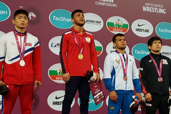 Iranian free wrestler wins gold medal in Asian c