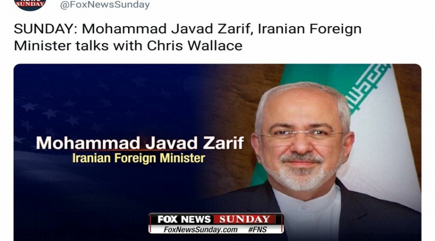 Zarif talks with Fox News on Friday