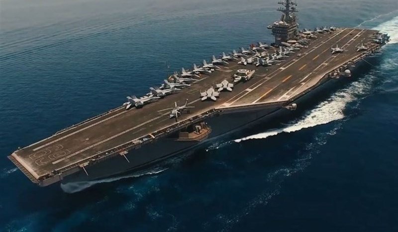 IRGC HD video shows US aircraft carrier in Persian Gulf