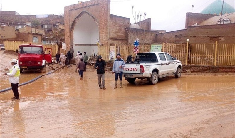 Heavy rain, flood hit Kalat City in northeast of Iran